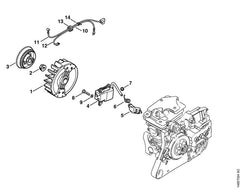 STIHL 11334403001 - Wiring harness