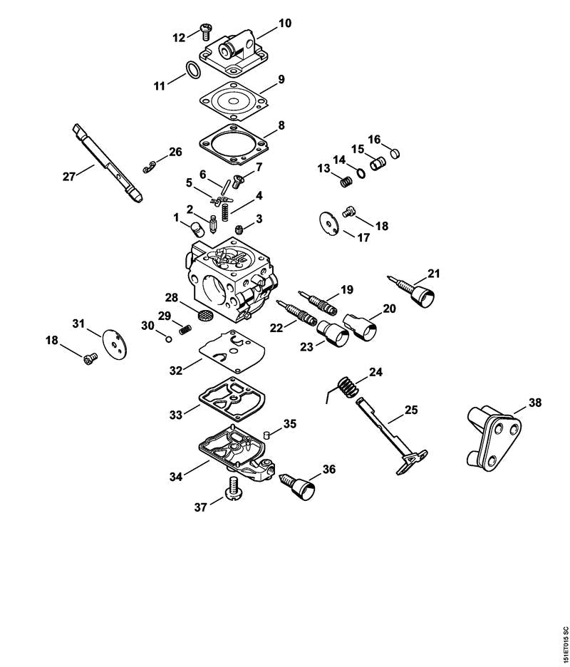 STIHL 11371209703 - Pump piston kit