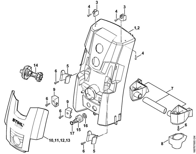 STIHL 47687062101 - Machine cover