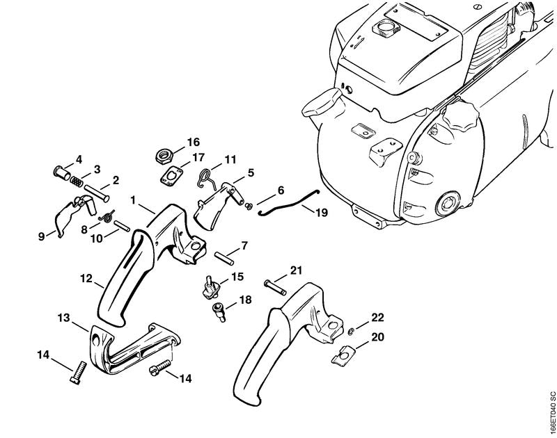 STIHL 11061821504 - Throttle rod