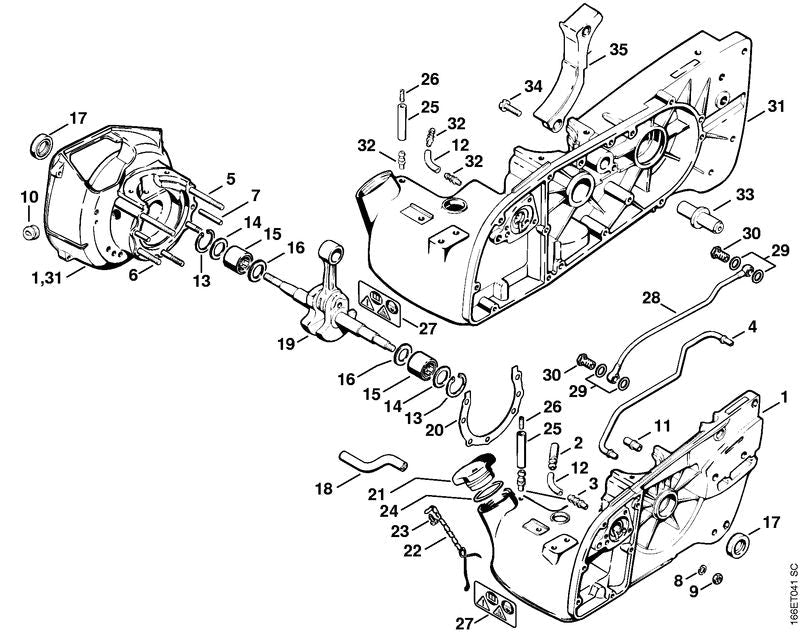 STIHL 11060300400 - Crankshaft