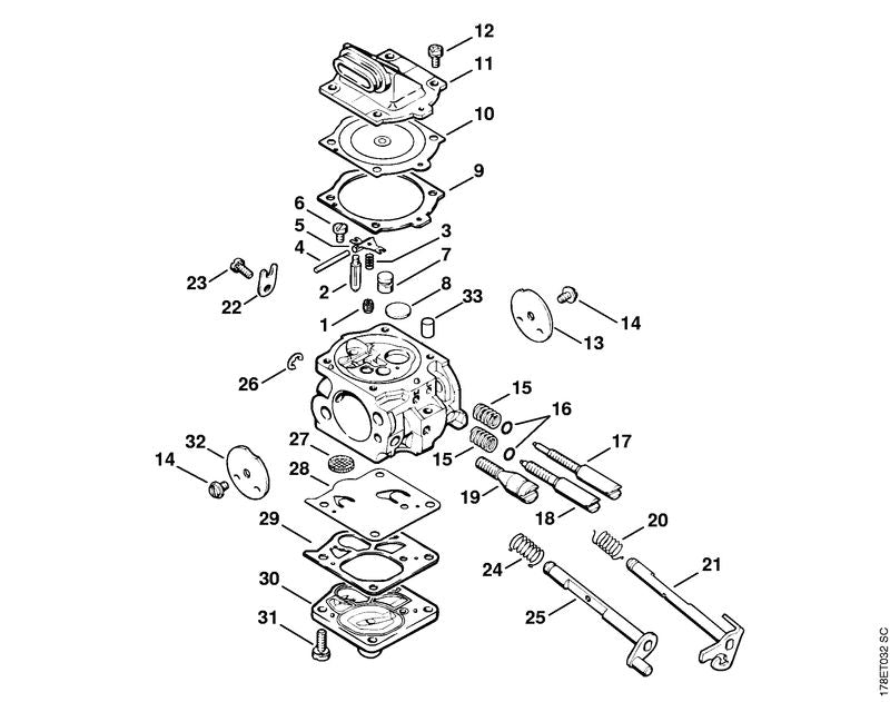 STIHL 11221215607 - Fixed jet 0.74