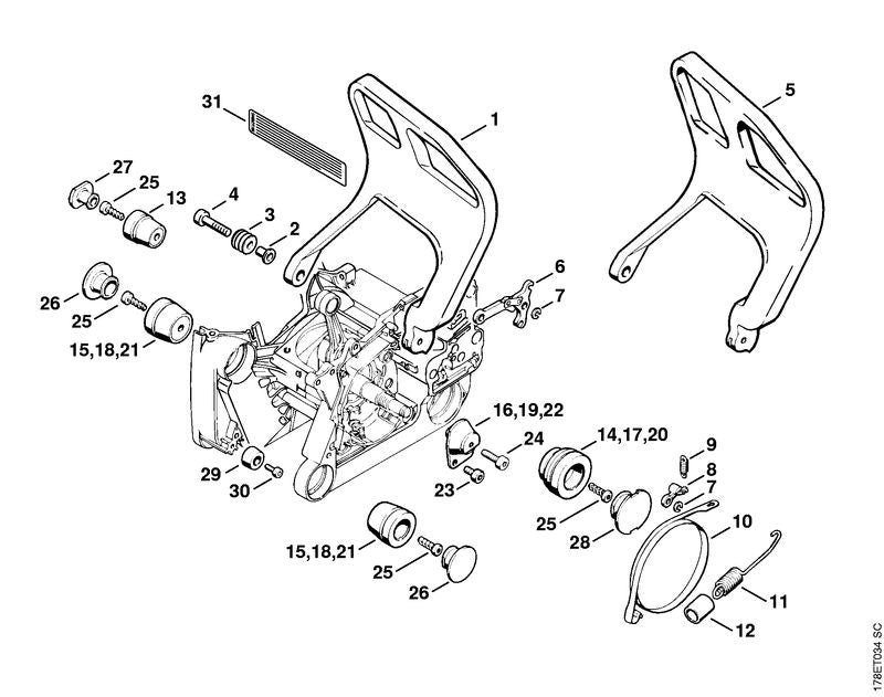 STIHL 00009970628 - Spring
