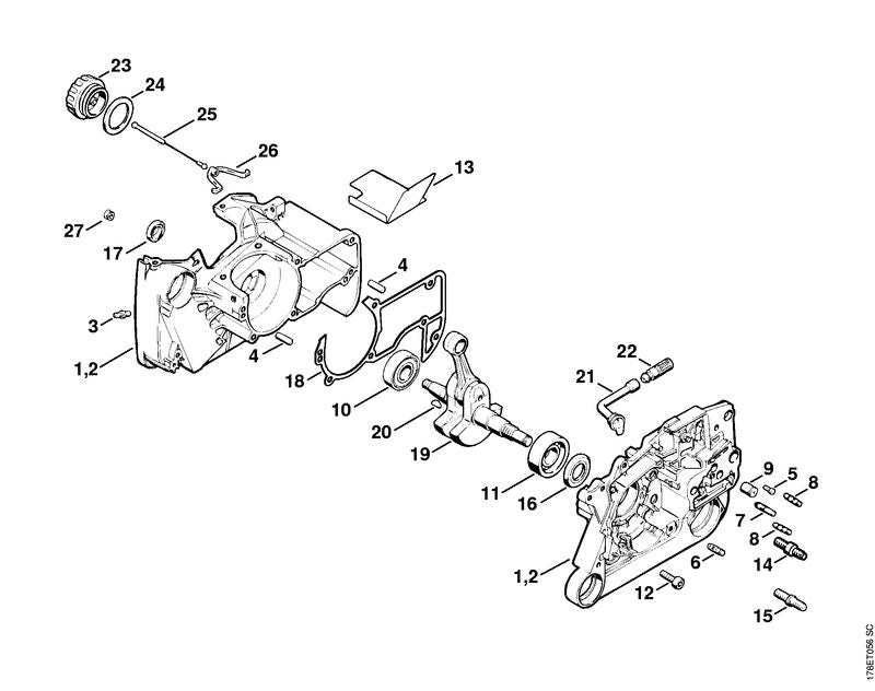 STIHL 00009741200 - Notched pin 2.6x8