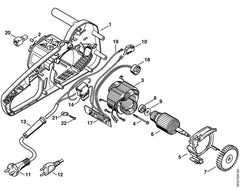 STIHL 12084350301 - Switch