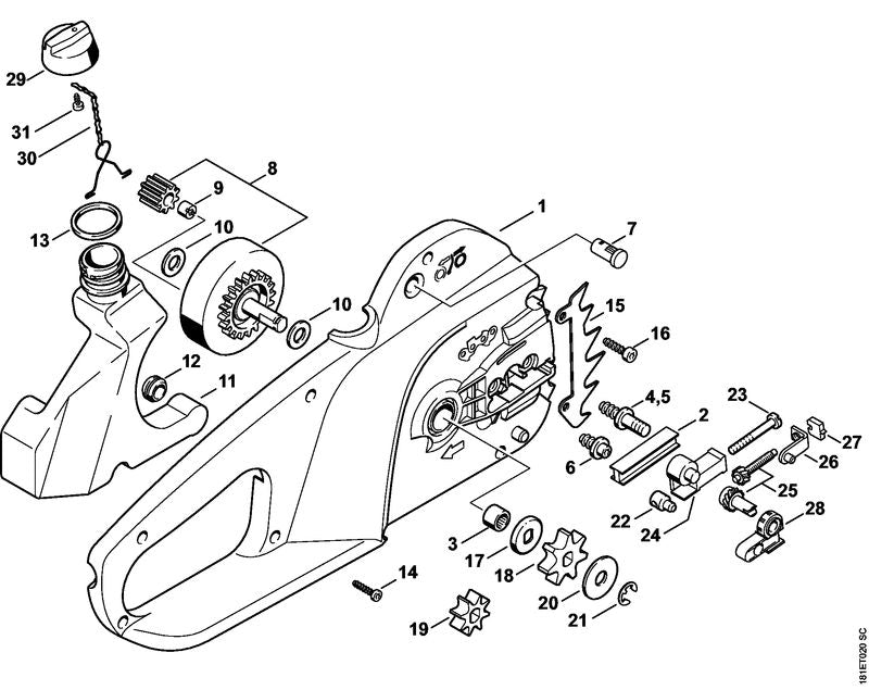 STIHL 12086479100 - Grommet