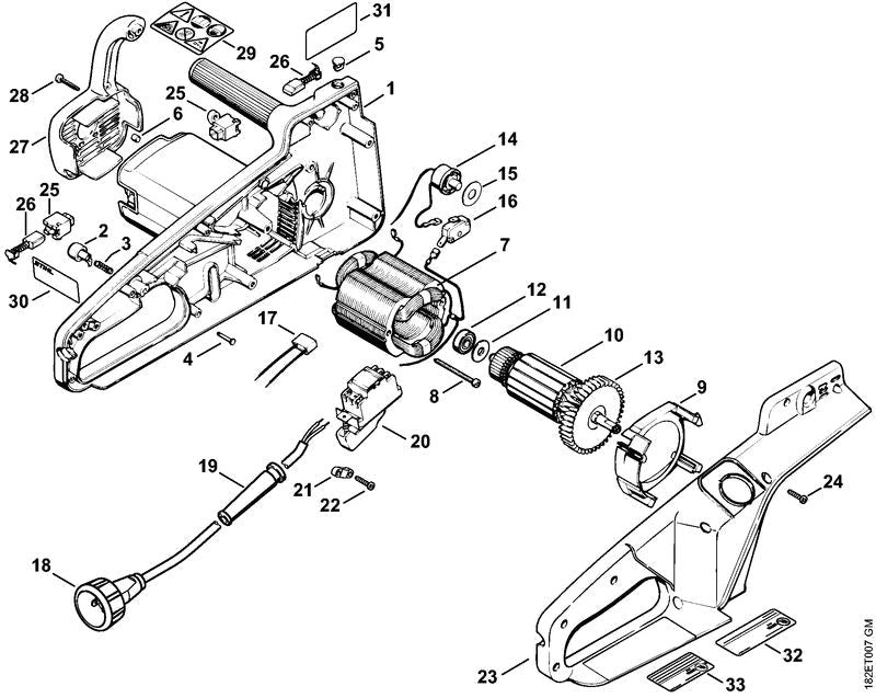 STIHL 12077910601 - Handle molding