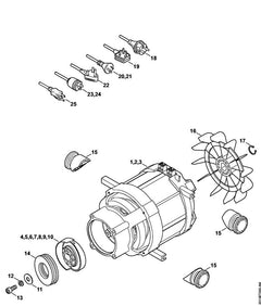 STIHL 47787608700 - Swash plate 10.7°, 2.3 kW