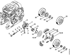 STIHL 11351602050 - Clutch