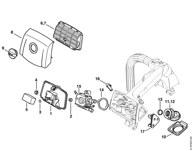 STIHL 11371412201 - Manifold