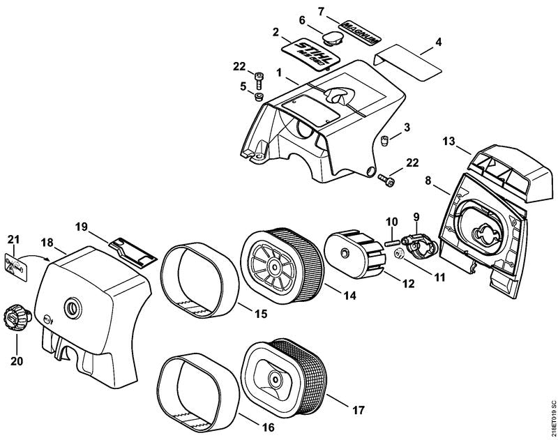 STIHL 00009671593 - Model plate Magnum