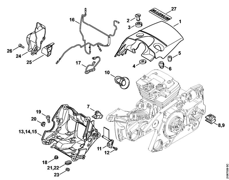 STIHL 11380840903 - Shroud