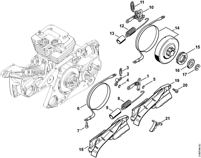 STIHL 11381605400 - Brake band