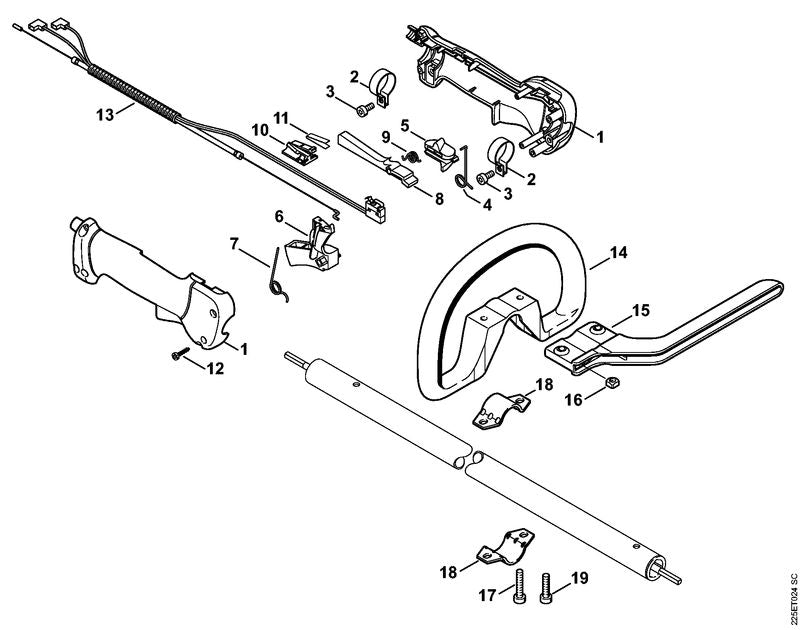 STIHL 41371824505 - Torsion spring