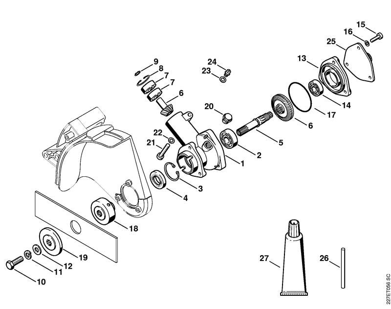 STIHL 41376408400 - Bearing plate