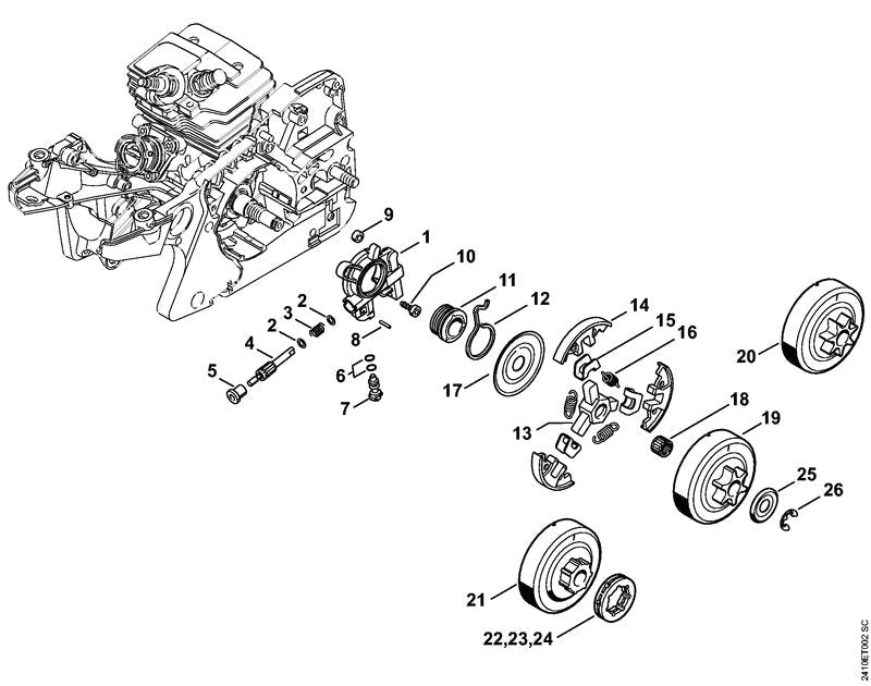 STIHL 11436403200 - Oil pump