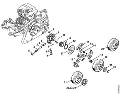 STIHL 11436403200 - Oil pump