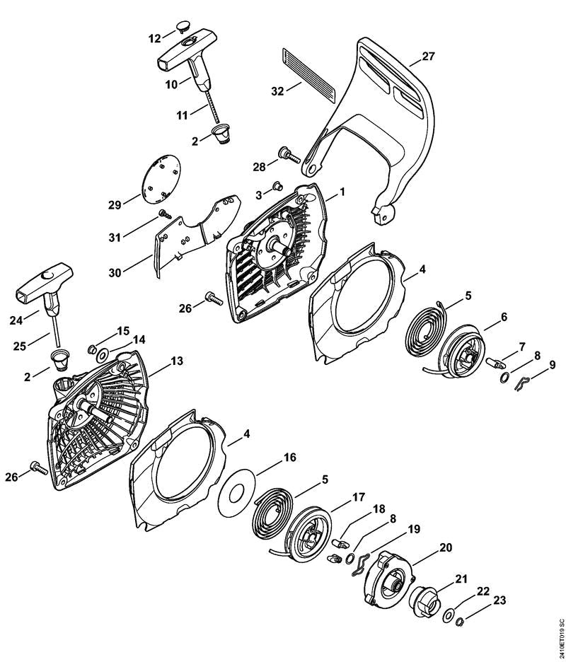 STIHL 11430801804 - Fan housing