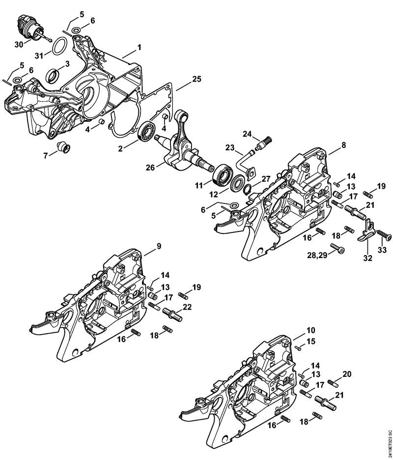 STIHL 11430202936 - Crankcase