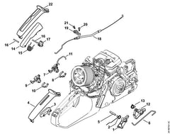 STIHL 11431820904 - Switch shaft