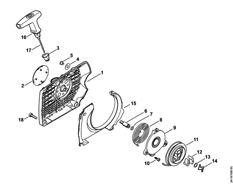 STIHL 42529671500 - Model plate GS 461