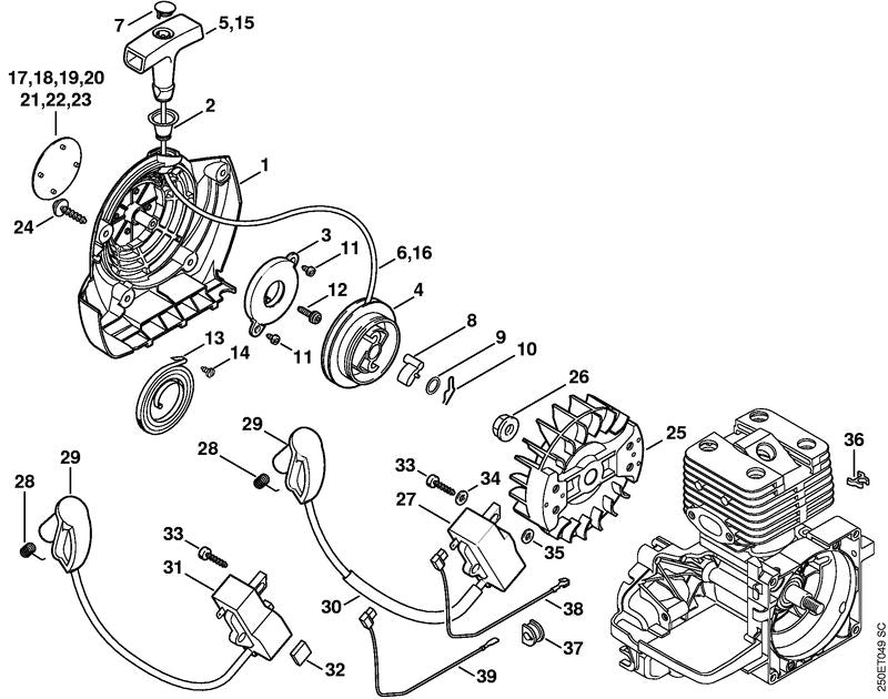 STIHL 41344481200 - Lead retainer