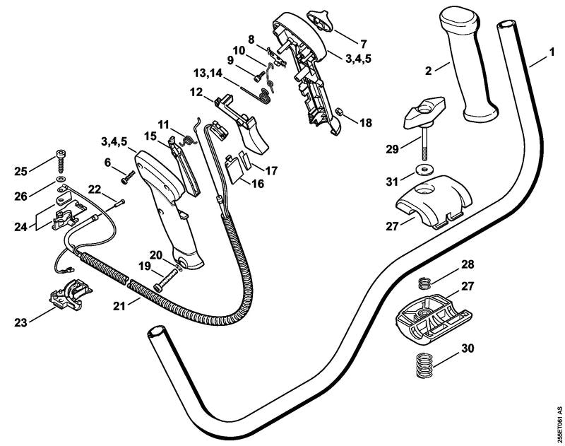 STIHL 41347901351 - Control handle