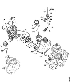 STIHL 41803500417 - Fuel tank