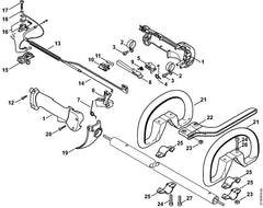 STIHL 41281801111 - Throttle cable