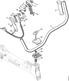 STIHL 41801801153 - Throttle cable