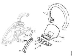 STIHL 48149671802 - Rating plate HSE 41