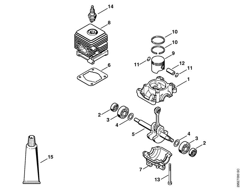 STIHL 42290300400 - Crankshaft