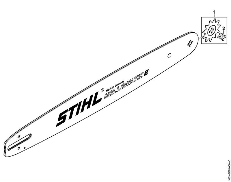 STIHL 00009740420 - Countersunk rivet