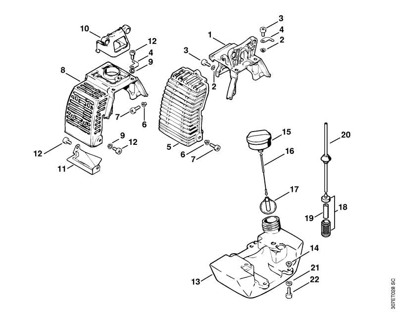 STIHL 41263500405 - Fuel tank