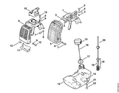 STIHL 41263500405 - Fuel tank
