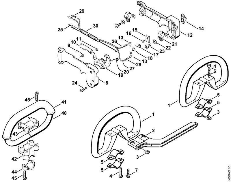 STIHL 41807903405 - Loop handle