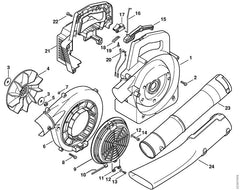 STIHL 42277086300 - Flat nozzle curved