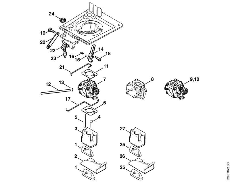 STIHL 42051200601 - Carburetor HS-277A