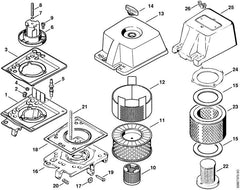 STIHL 42051401100 - Filter flange
