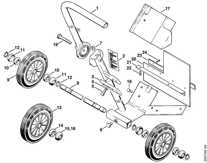 STIHL 42017110903 - Axle