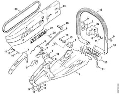 STIHL 42017905601 - Handle frame