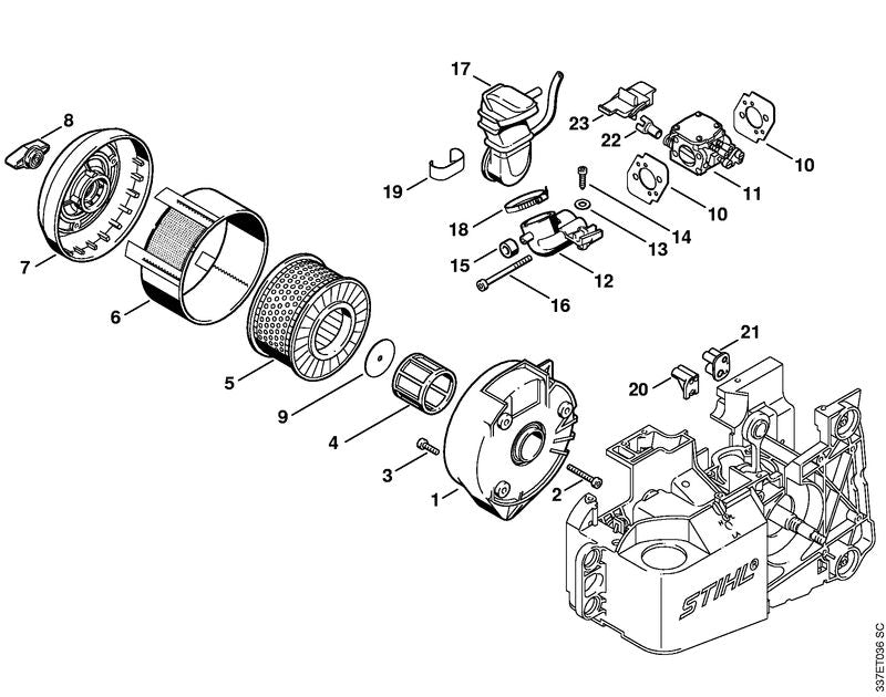 STIHL 42211401000 - Filter cover