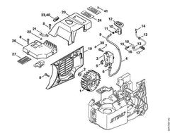 STIHL 42219671501 - Model plate TS 460