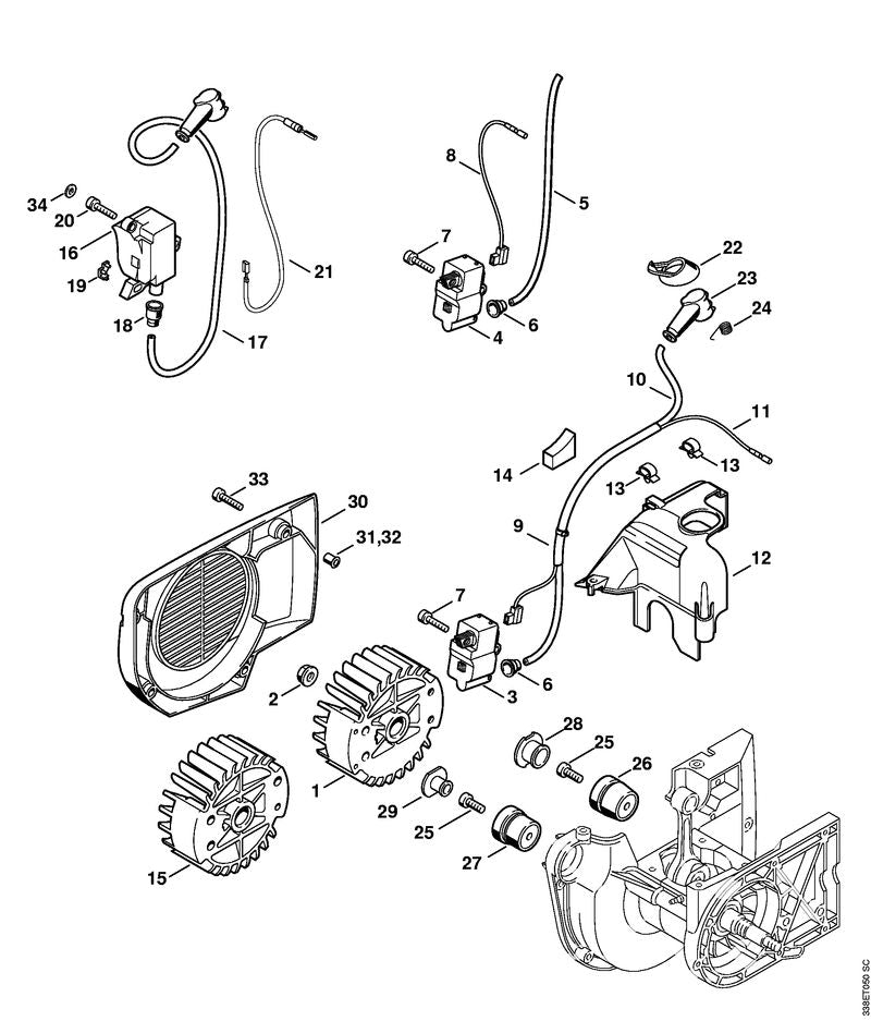 STIHL 42234001303 - Ignition module