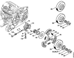 STIHL 00009970615 - Compression spring