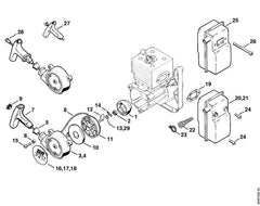 STIHL 42039671501 - Model plate BR 400