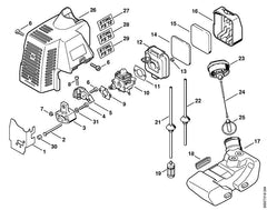 STIHL 41331200600 - Carburetor WT-227F