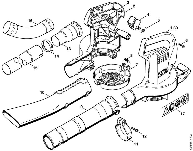 STIHL 48047068000 - Screen