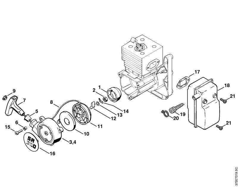 STIHL 42039671508 - Model plate SR 420