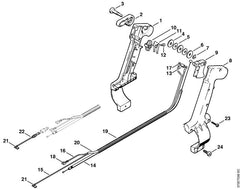 STIHL 42037901102 - Handle molding, inner 67 mm / 2 5/8"
